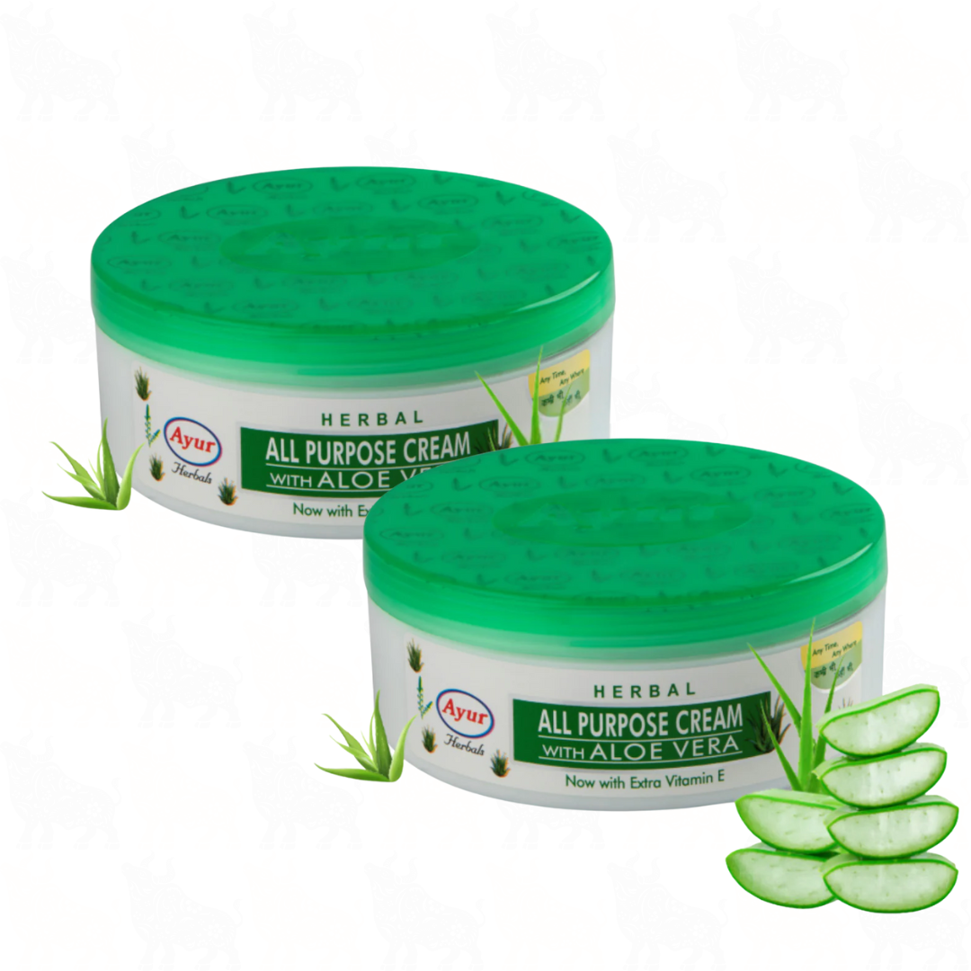 Ayur Herbals All Purpose Cream with Aloe Vera | 200ml | 2 Pack