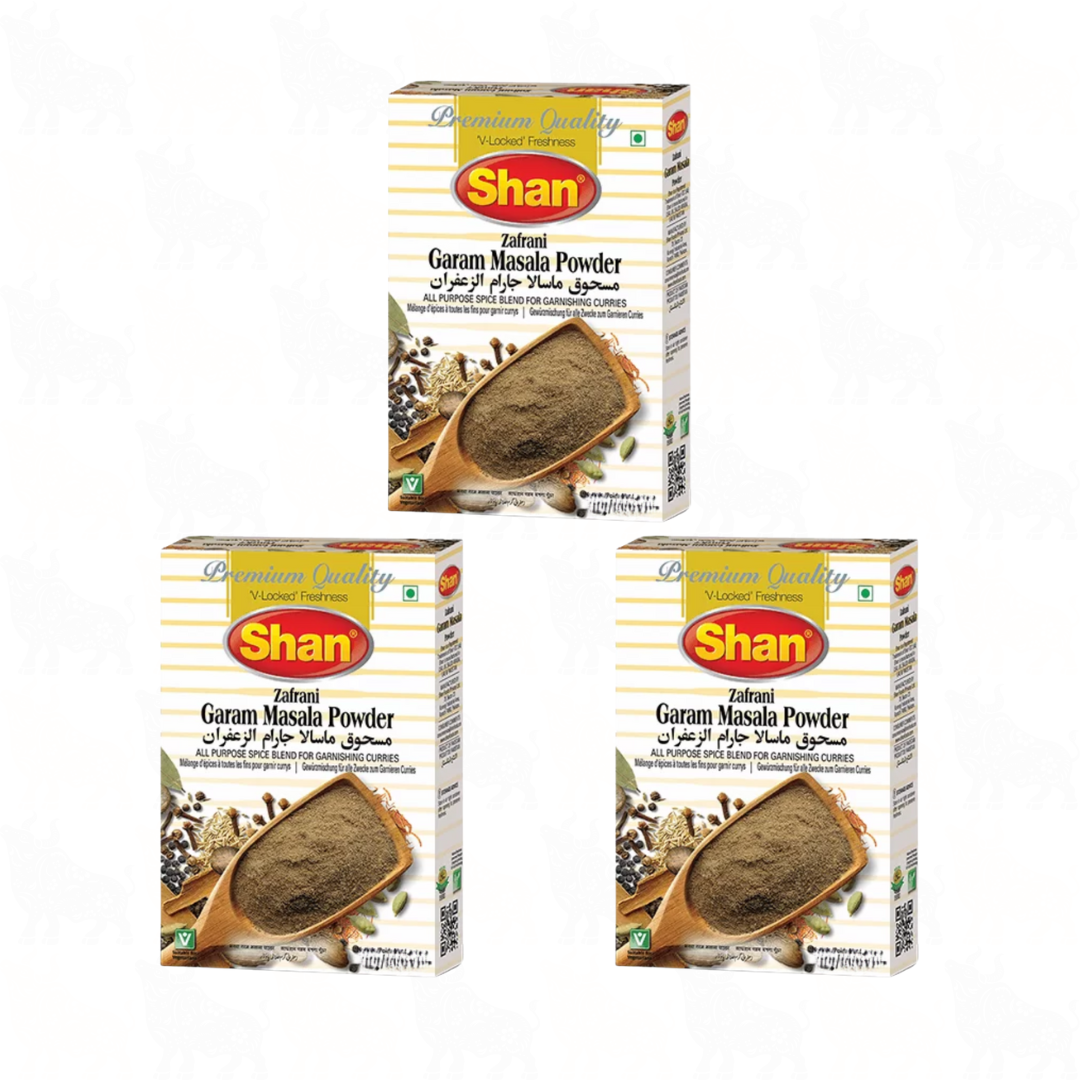 Shan Zafrani Garam Masala Powder | 50g | 3 Pack
