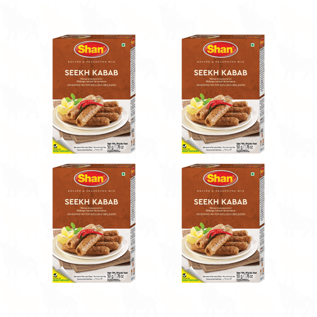 Shan Seekh Kabab | 50g | 4 Pack