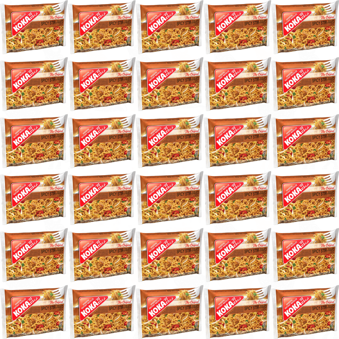 Koka 'The Original' Spicy Stir-Fried Flavour Noodles | 85g | 30 Pack