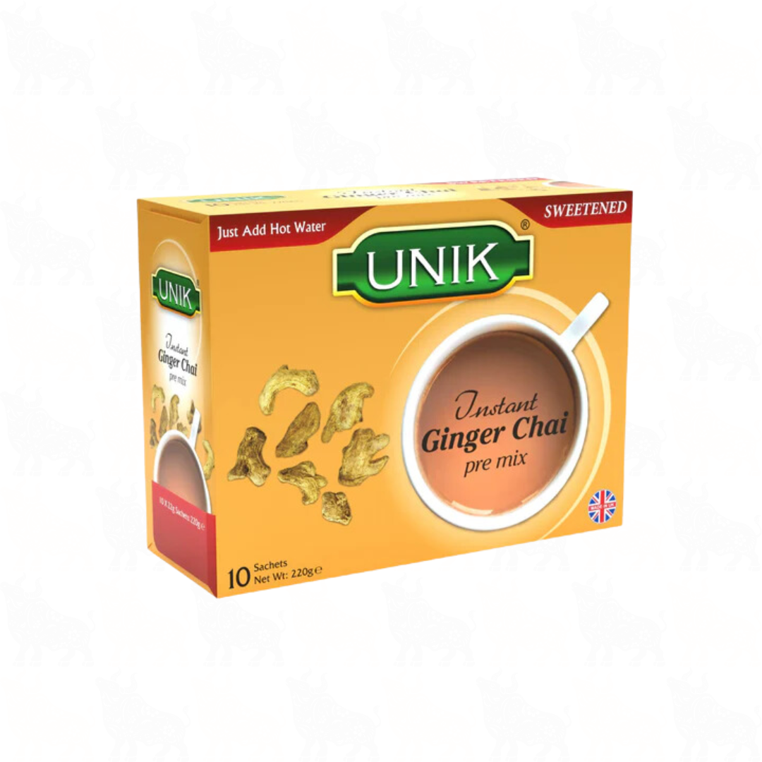 Unik Ginger Chai (Sweetened) | 10 Premix Sachets
