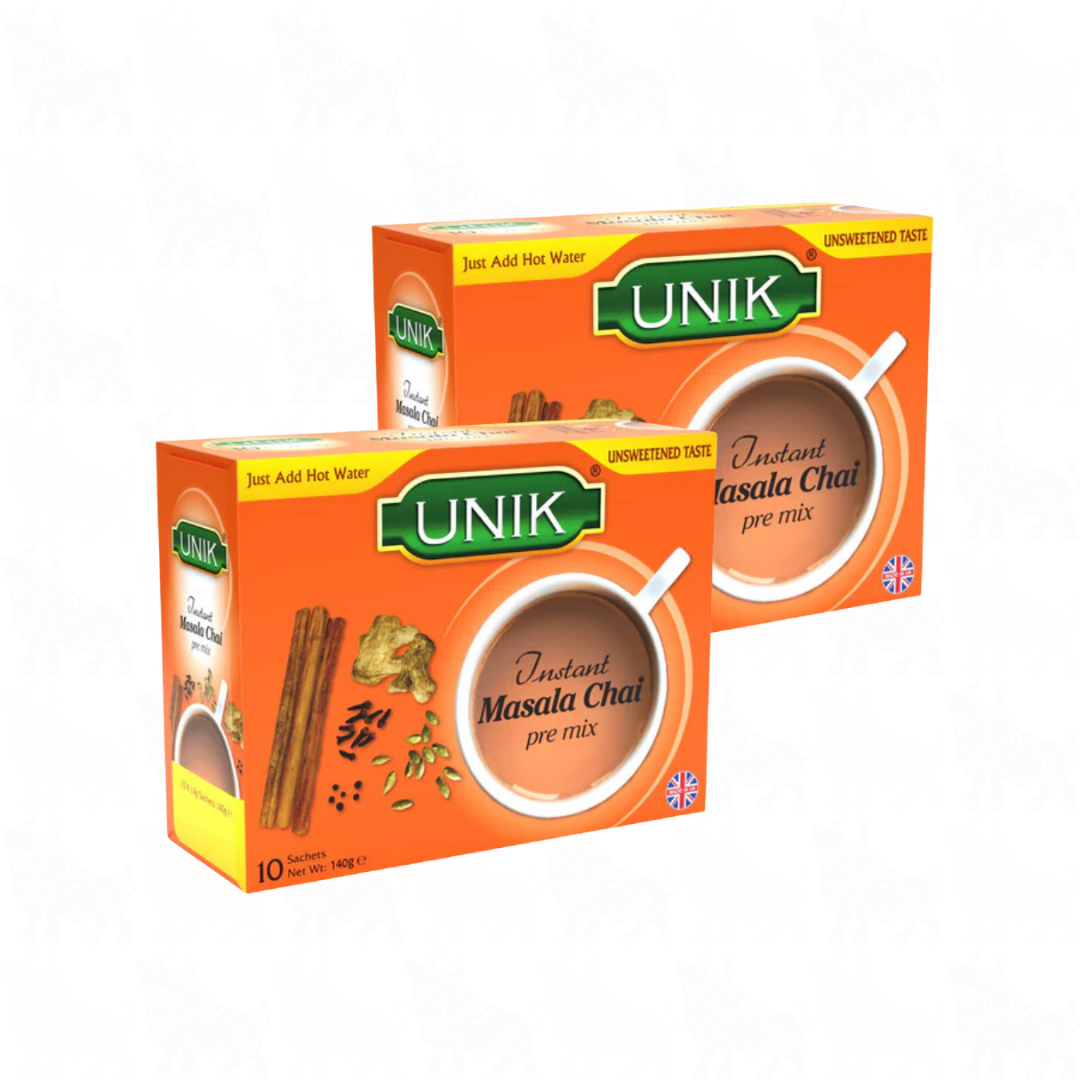 Unik Masala Chai (Unsweetened) | 10 Premix Sachets | 2 Pack