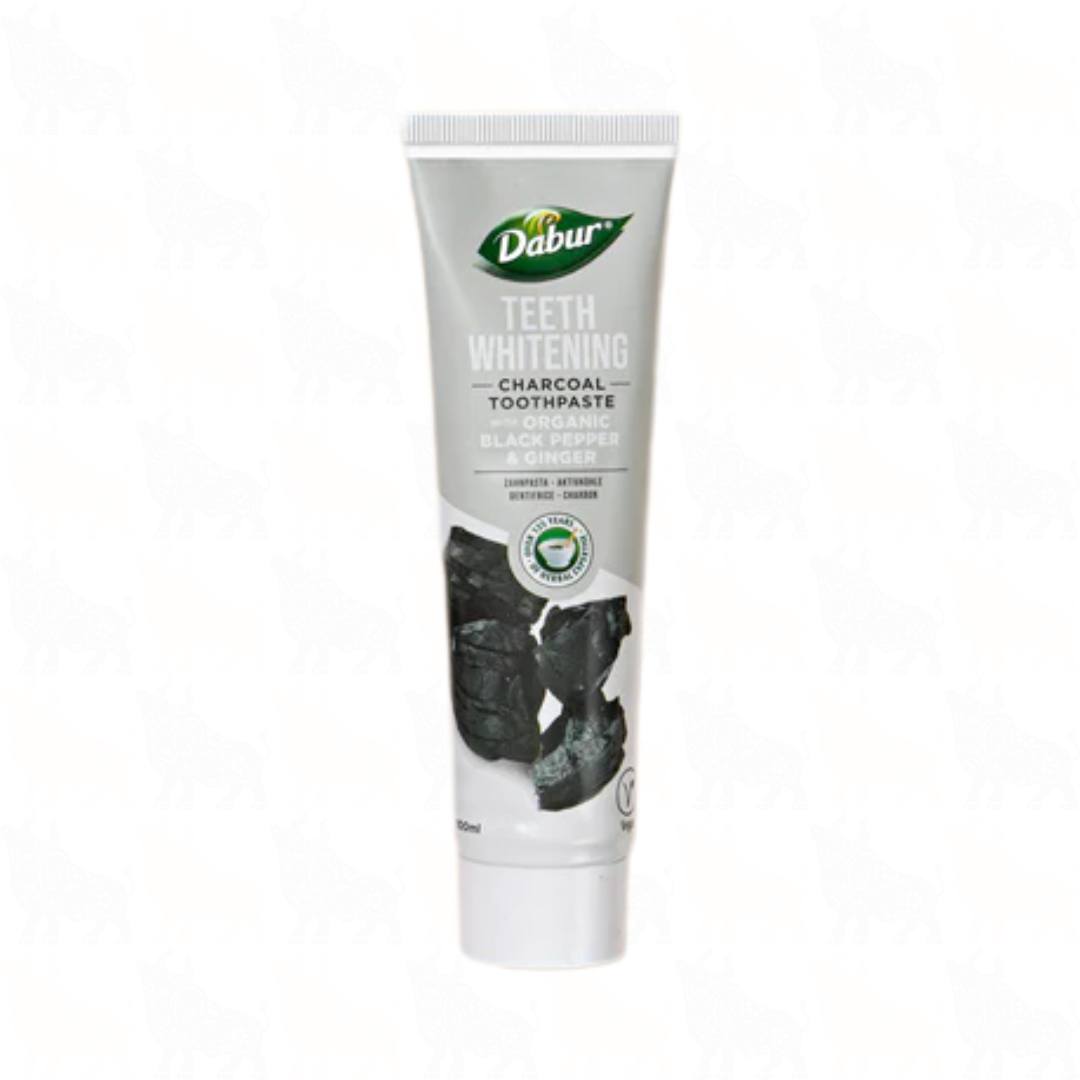 Dabur Teeth Whitening Charcoal Toothpaste with Organic Charcoal | 100ml