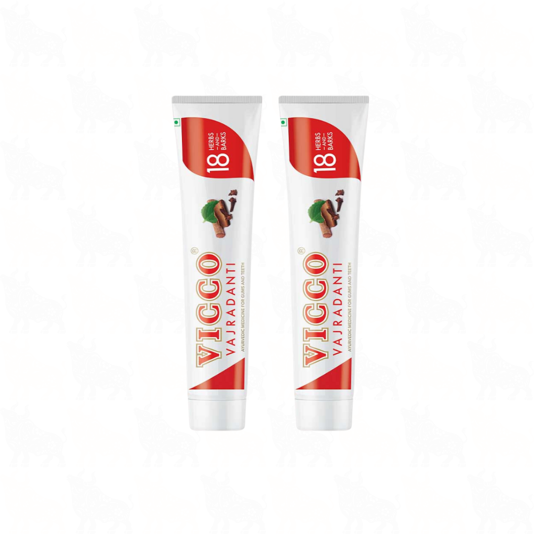 Vicco Vajradanti Toothpaste (Original) | 200g | 2 Pack