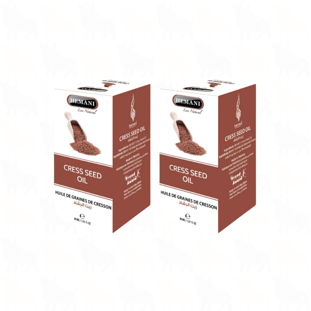 Hemani Cress Seed Oil | 30ml | (Huile De Graines De Cresson) | 2 Pack