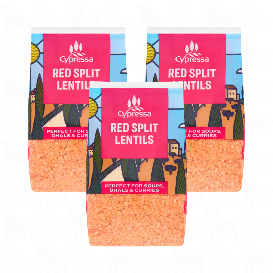 Cypressa Red Split Lentils | 1kg | 3 Pack