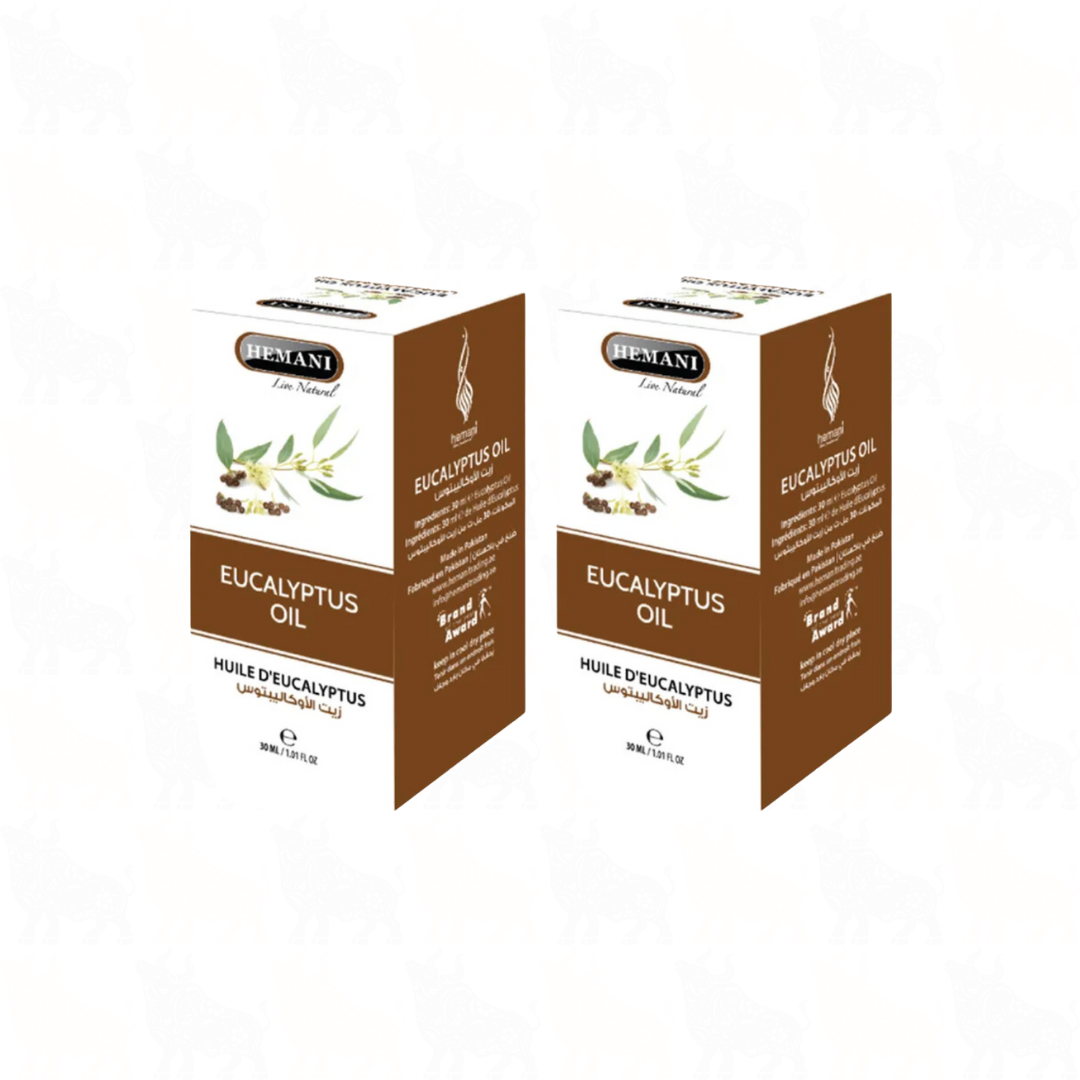 Hemani Eucalyptus Oil | 30ml | (Huile D'Eucalyptus) | 2 Pack