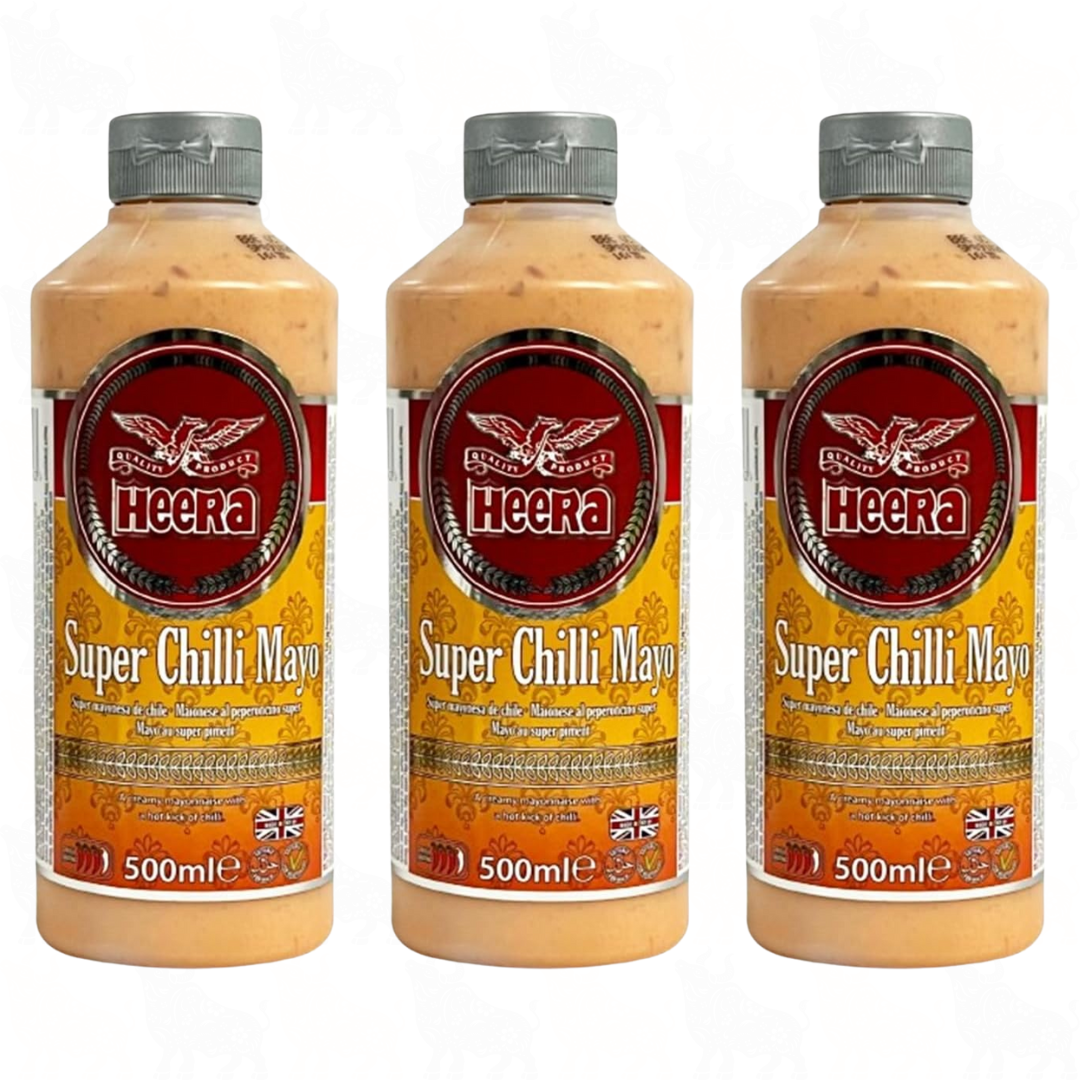 Heera Super Chilli Mayo | 500ml | 3 Pack