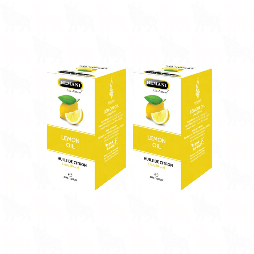 Hemani Lemon Oil | 30ml | (Huile De Citron) | 2 Pack