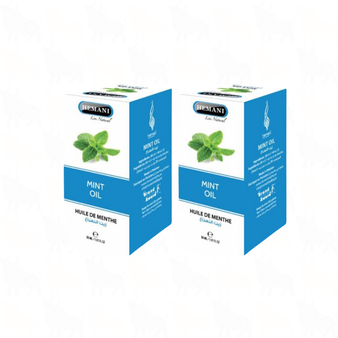 Hemani Mint Oil | 30ml | (Huile De Menthe) | 2 Pack