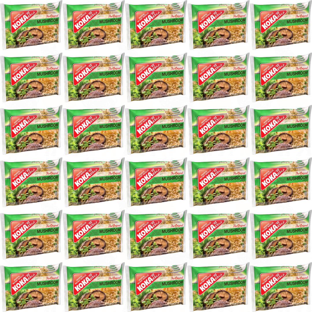 Koka 'The Original' Mushroom Flavour Noodles | 85g | 30 Pack