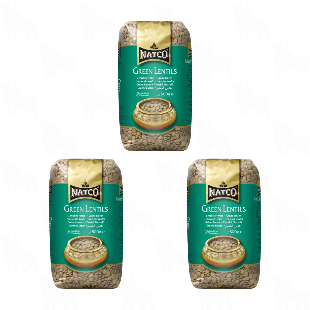 Natco Green Lentils | 500g | 3 Pack