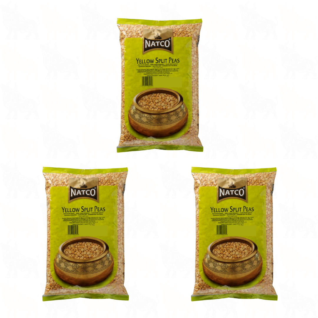 Natco Yellow Split Peas | 500g | 3 Pack