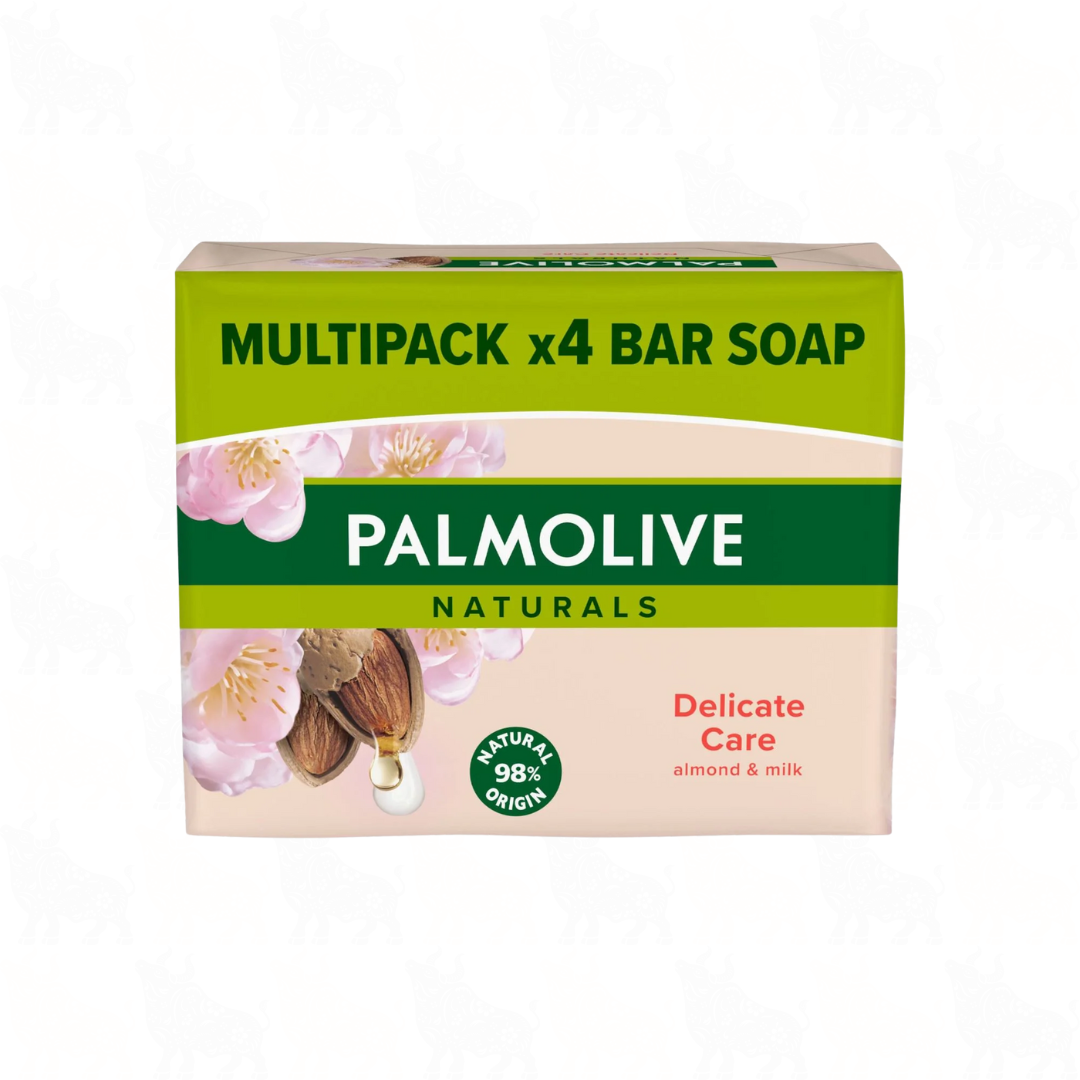 Palmolive Naturals Delicate Care (Almond & Milk) Bar Soap | 90g | 4 Pack