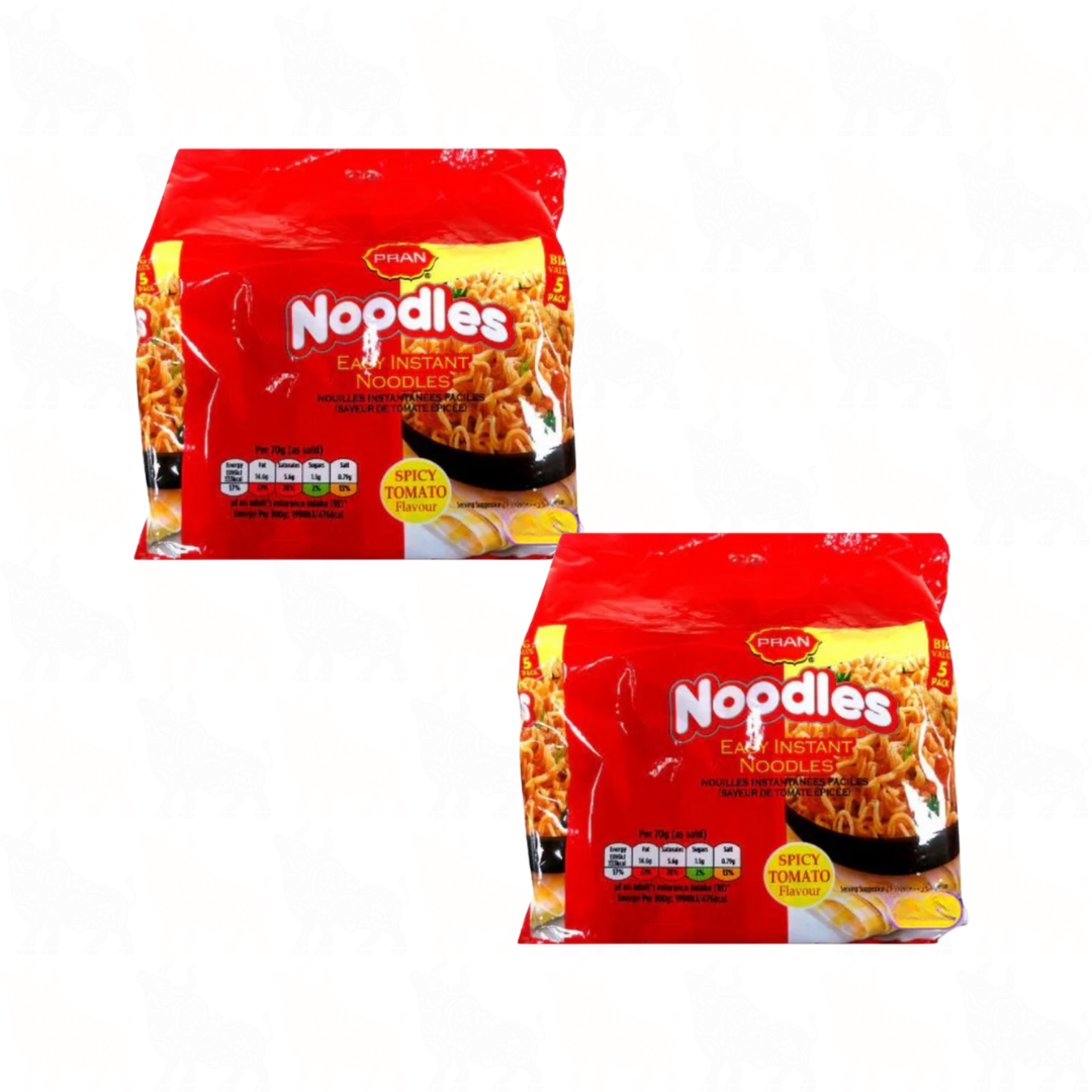Pran Spicy Tomato Flavour Easy Instant Noodles | 70g | 10 Pack