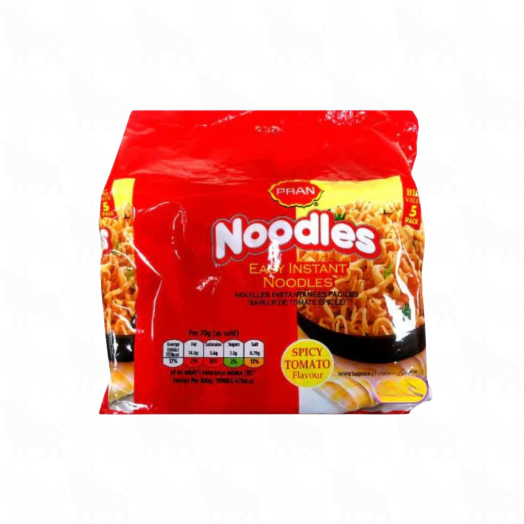 Pran Spicy Tomato Flavour Easy Instant Noodles | 70g | 10 Pack