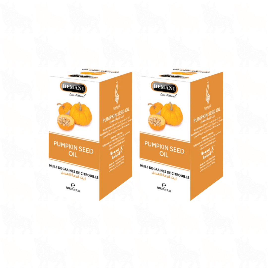 Hemani Pumpkin Seed Oil | 30ml | (Huile De Graines De Citrouille) | 2 Pack