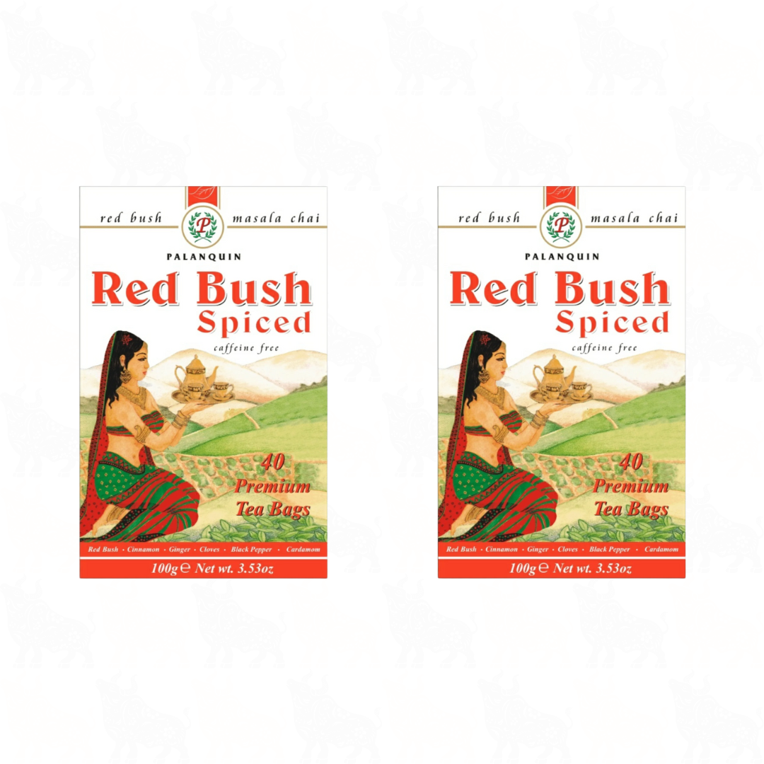 Palanquin Red Bush Spiced Tea | 40 Tea Bags | 2 Pack