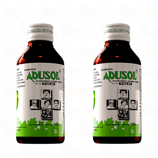 Ajanta's Adusol Ayurvedic Compound with Tulsi | 100ml | 2 Pack