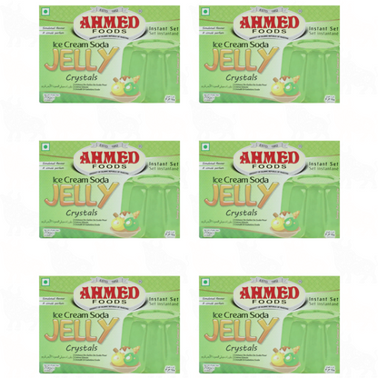 Ahmed Foods Ice Cream Soda Jelly Crystals | 70g | 6 Pack