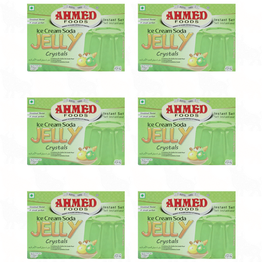 Ahmed Foods Ice Cream Soda Jelly Crystals | 70g | 6 Pack