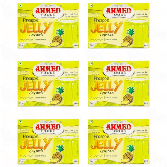 Ahmed Foods Pineapple Jelly Crystals | 70g | 6 Pack