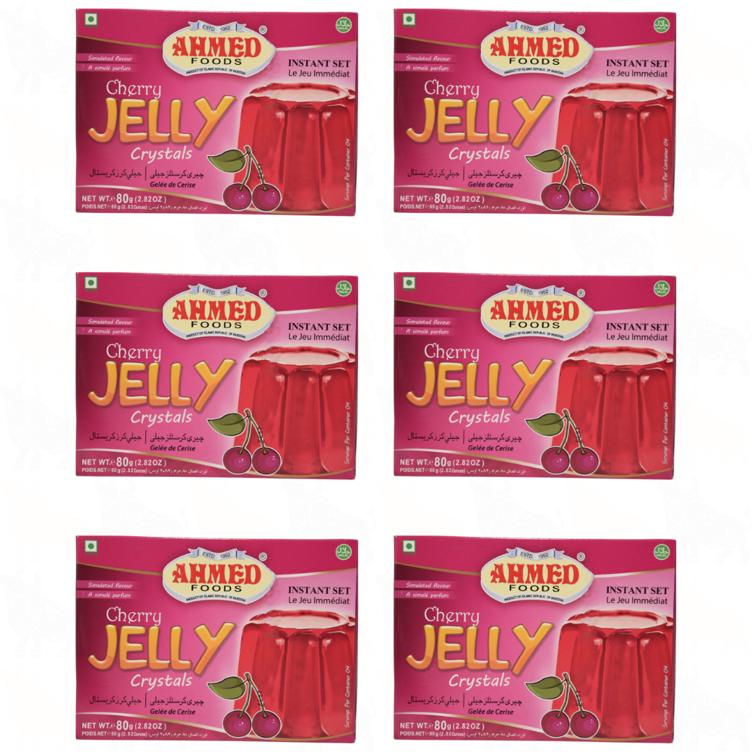 Ahmed Foods Cherry Jelly Crystals | 70g | 6 Pack