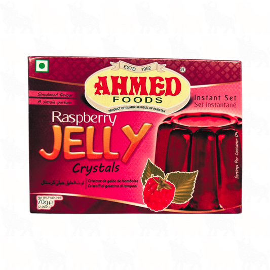 Ahmed Foods Raspberry Jelly Crystals | 70g