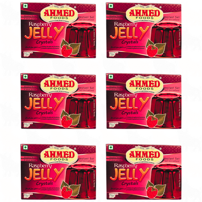 Ahmed Foods Raspberry Jelly Crystals | 70g | 6 Pack