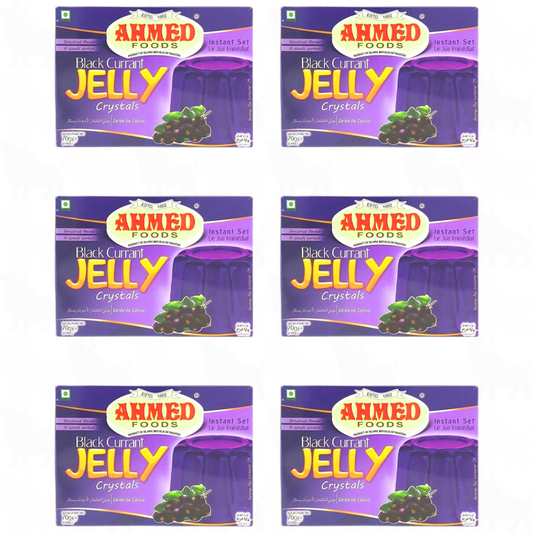 Ahmed Foods Blackcurrant Jelly Crystals | 70g | 6 Pack