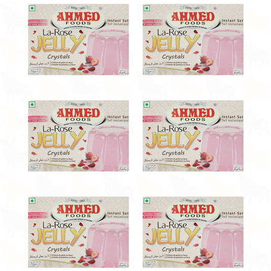 Ahmed Foods La-Rose Jelly Crystals | 70g | 6 Pack