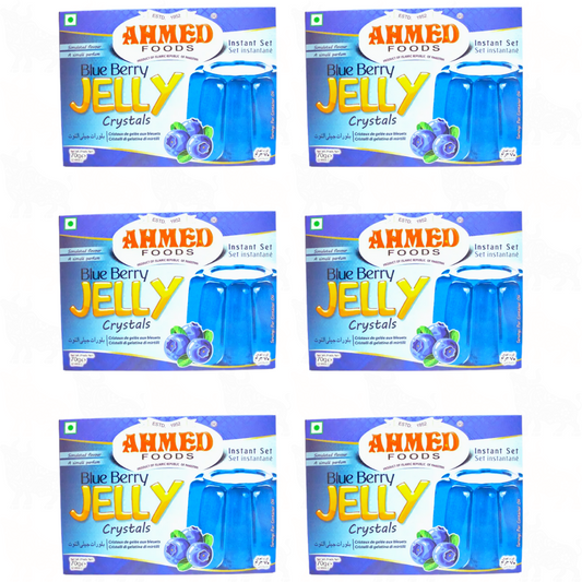 Ahmed Foods Blueberry Jelly Crystals | 70g | 6 Pack