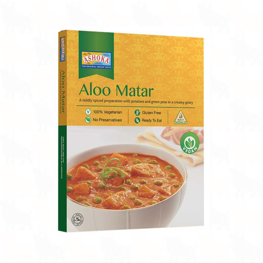 Ashoka Aloo Matar | 10oz / 280g | Ready to Eat Meal