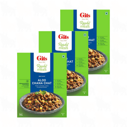 Gits Aloo Chana Chat | 300g | Ready Meal | 3 Pack