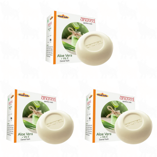 Anuved Aloe Vera Soap | 125g | 3 Pack