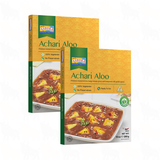 Ashoka Achari Aloo | 10oz / 280g | Ready to Eat Meal | 2 Pack