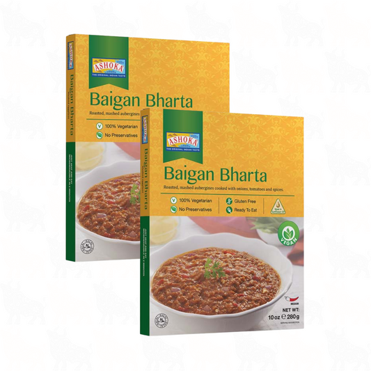 Ashoka Baigan Bharta | 10oz / 280g | Ready to Eat Meal | 2 Pack