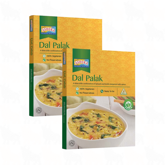 Ashoka Dal Palak | 10oz / 280g | Ready to Eat Meal | 2 Pack