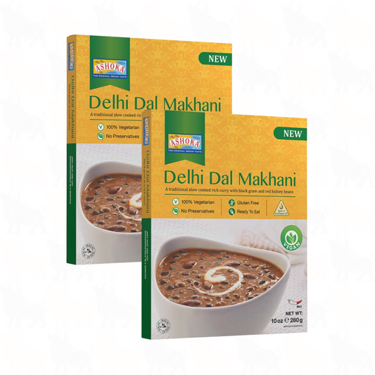 Ashoka Delhi Dal Makhani | 10oz / 280g | Ready to Eat Meal | 2 Pack