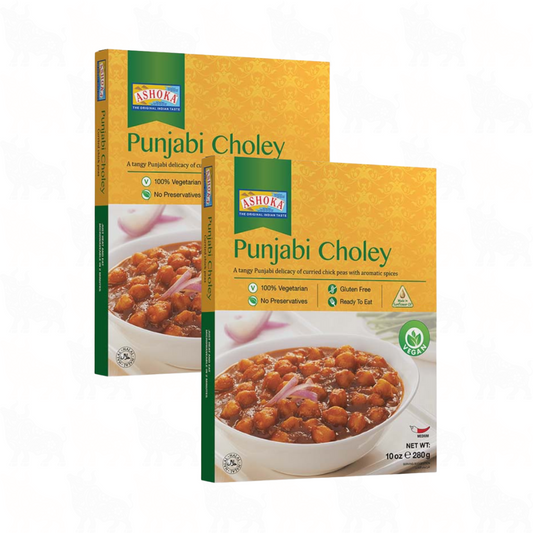 Ashoka Punjabi Choley | 10oz / 280g | Ready to Eat Meal | 2 Pack