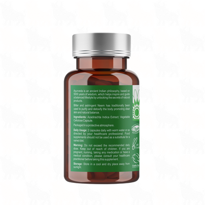 Ayumi Wild Harvested Neem | 250mg | 60 Vegan Capsules