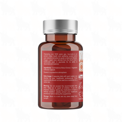Ayumi Indian Myrrh Guggul | 250mg | 60 Vegan Capsules