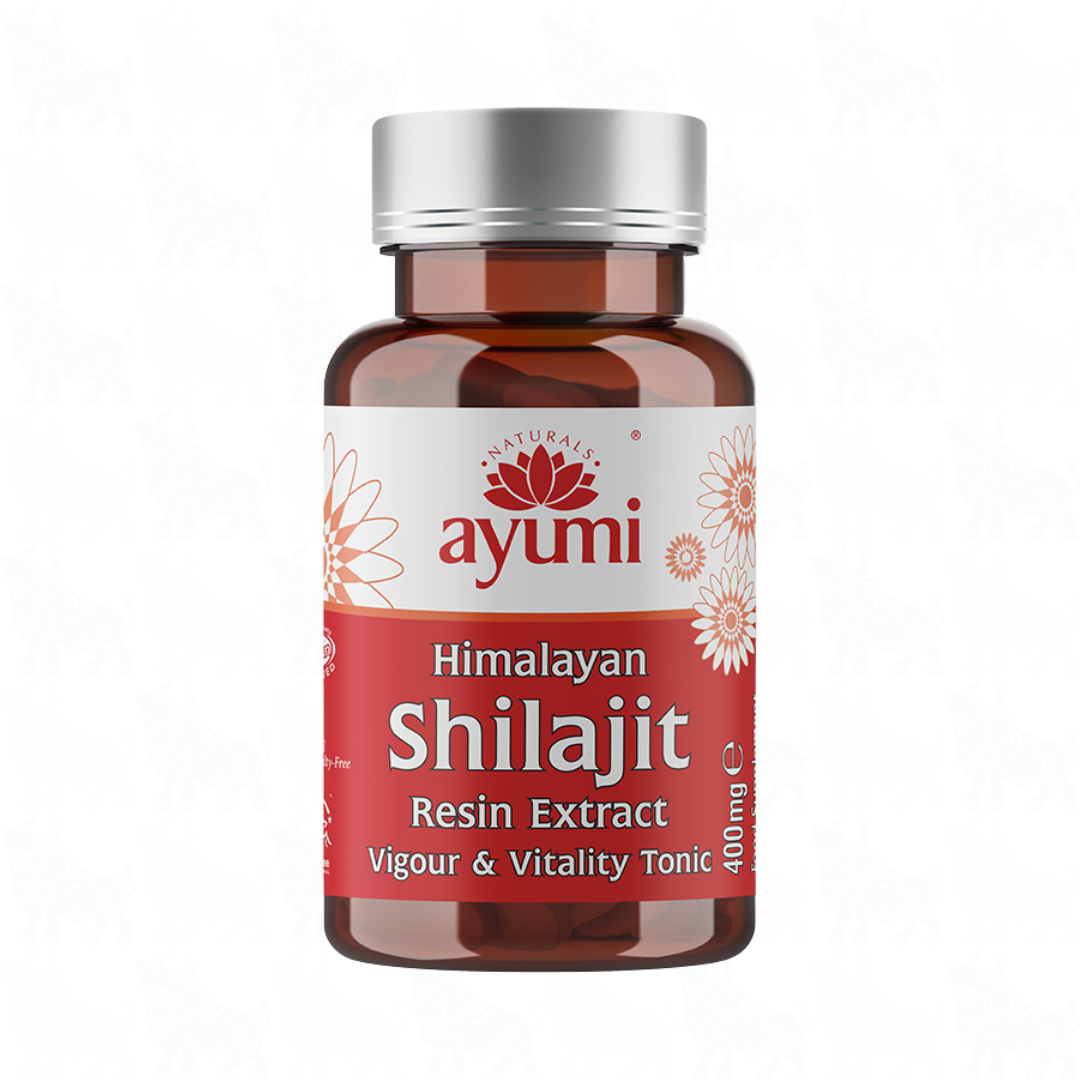 Ayumi Himalayan Shilajit Resin Extract | 400mg | 60 Vegan Capsules