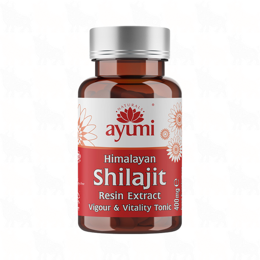 Ayumi Himalayan Shilajit Resin Extract | 400mg | 60 Vegan Capsules