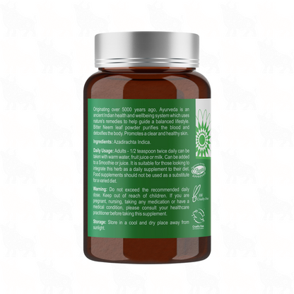 Ayumi Wild Harvested Neem Powder | 100g