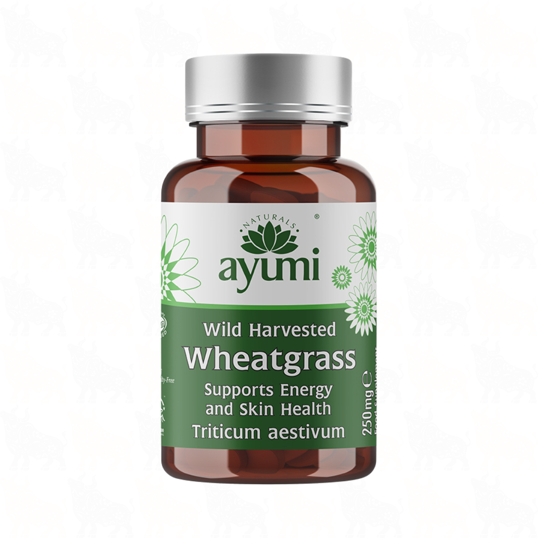 Ayumi Wild Harvested Wheatgrass | 250mg | 60 Vegan Capsule
