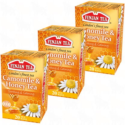 Fenjan Tea Camomile & Honey Tea | 20 Tea Bags | 3 Pack