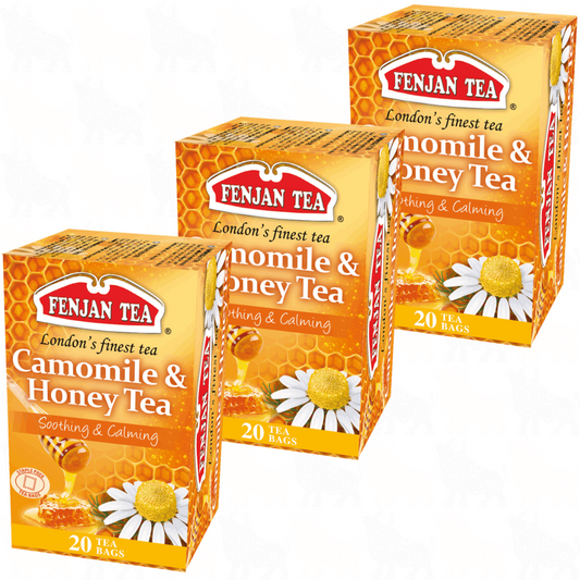 Fenjan Tea Camomile & Honey Tea | 20 Tea Bags | 3 Pack