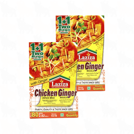 Laziza Chicken Ginger Masala | 80g | 2 Pack