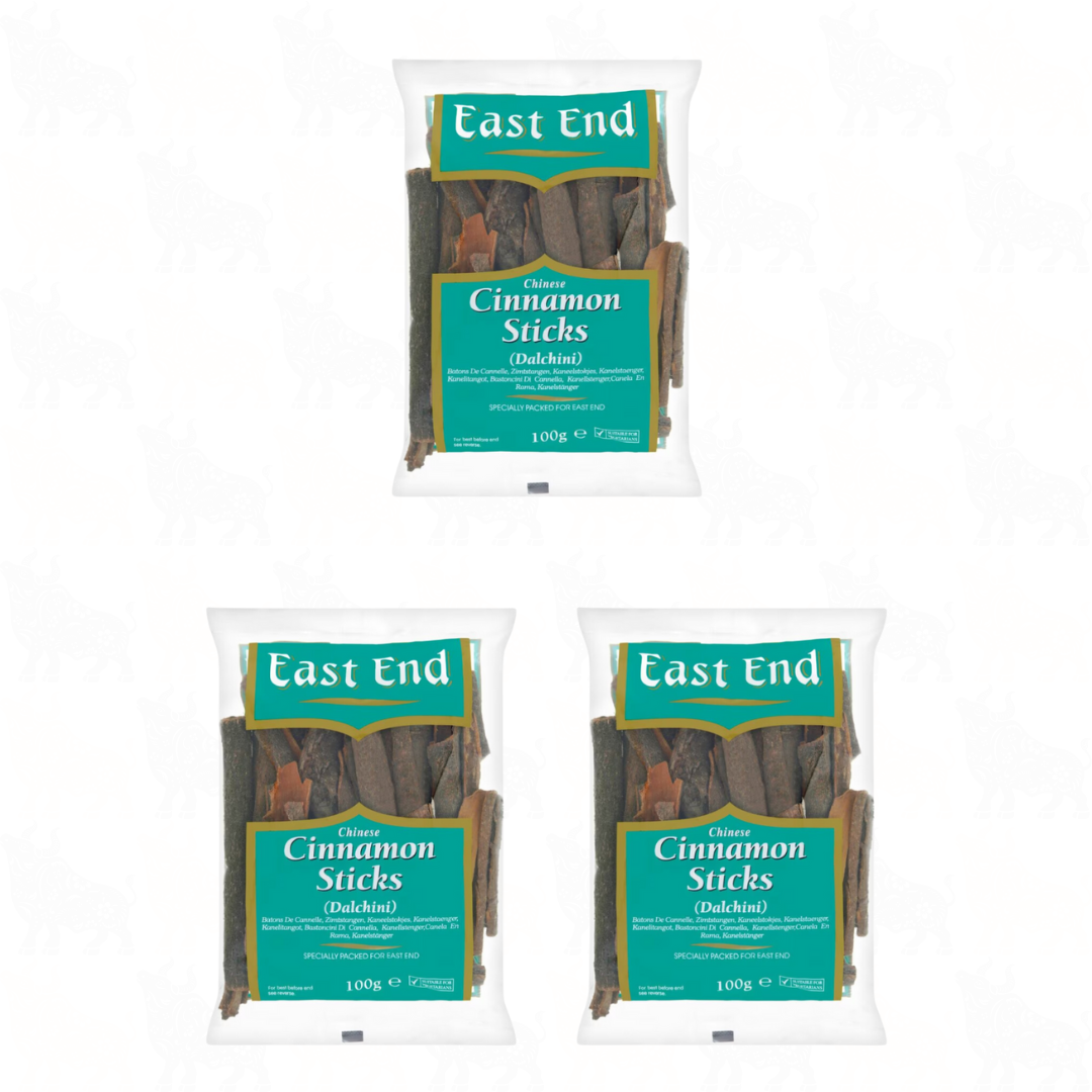 East End Chinese Cinnamon Sticks | 100g | 3 Pack
